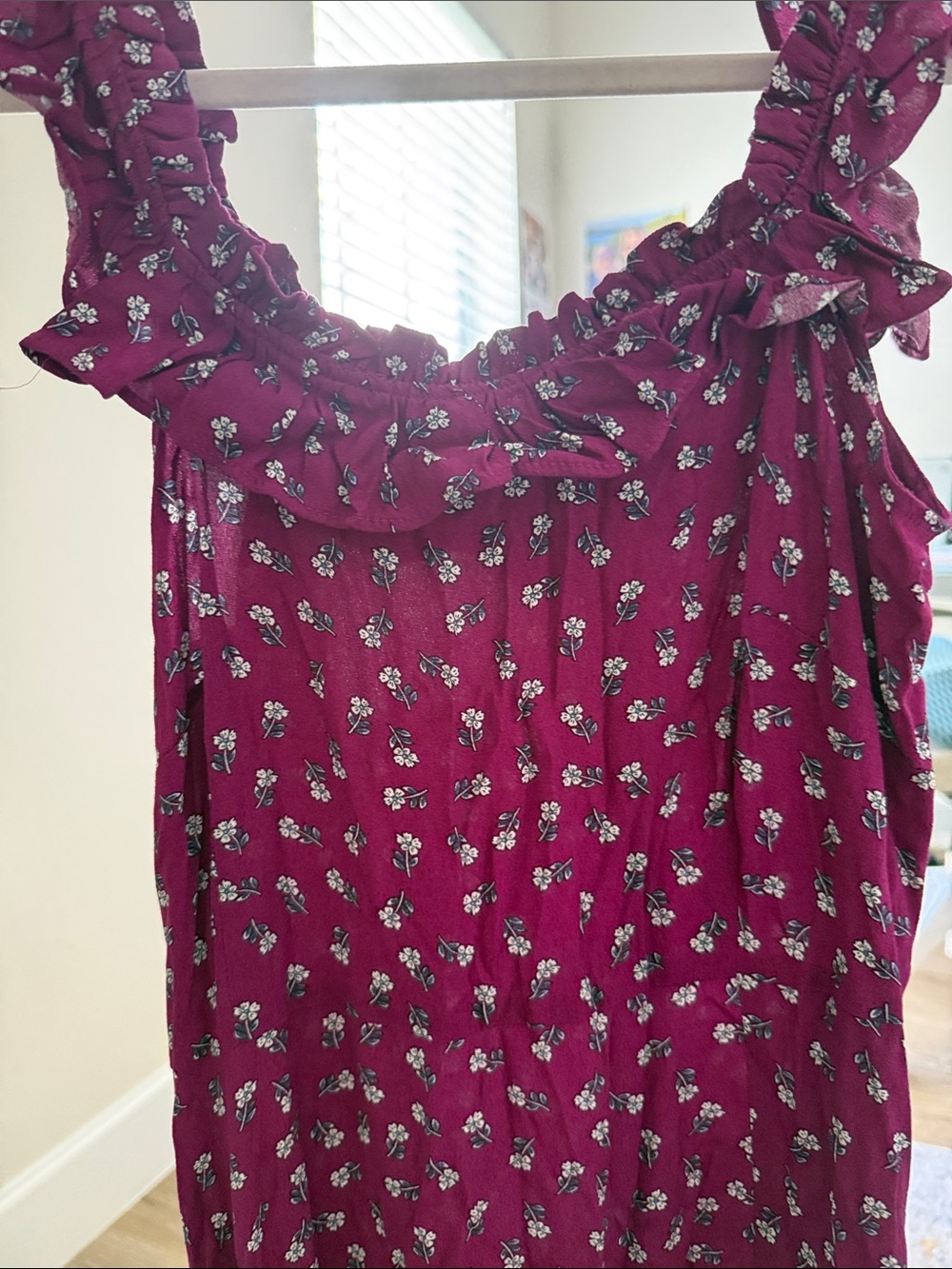 NWT 🌟 LOFT Ruffle Midi Dress - Picture 8 of 13